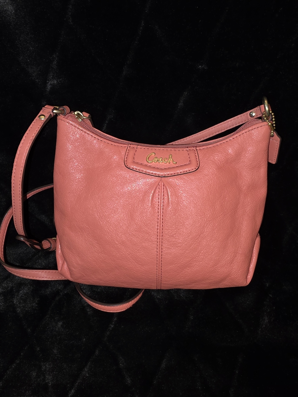 Coach Coral Leather Crossbody Bag